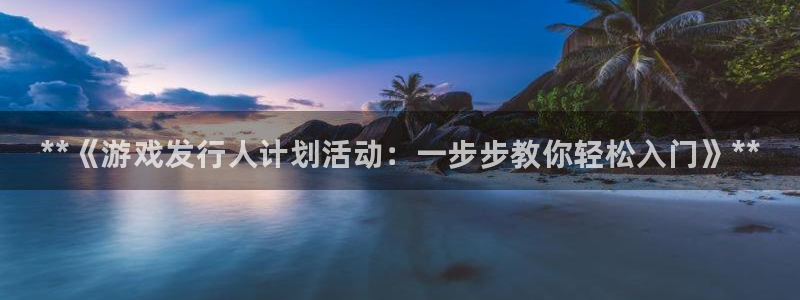 门徒平台注册登陆失败原因：**《游戏发行人计划活动：一步步教你轻松入门》**
