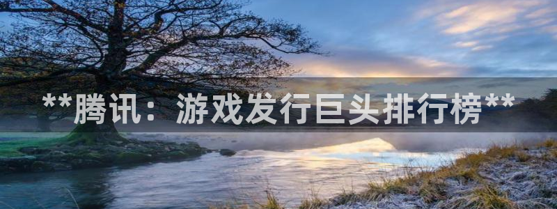 门徒娱乐项目：**腾讯：游戏发行巨头排行榜**